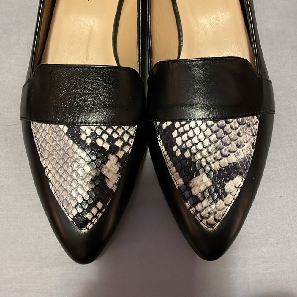 NWOB Gorgeous Black Avellini Flats Size 8.5 - Picture 2 of 9